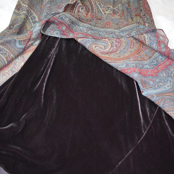 Lauren Ralph Lauren Multicolor Paisley Strapless Dress - Picture 14 of 16